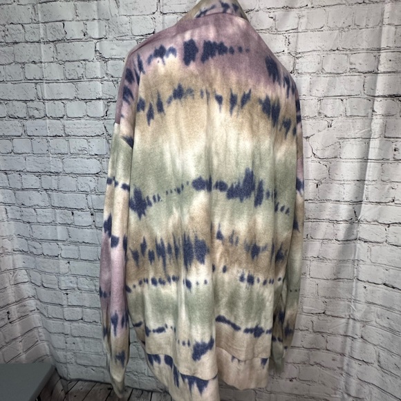 Sew in Love half zip pullover sweatshirt. Size 2X, Lavender & olive - Picture 5 of 9